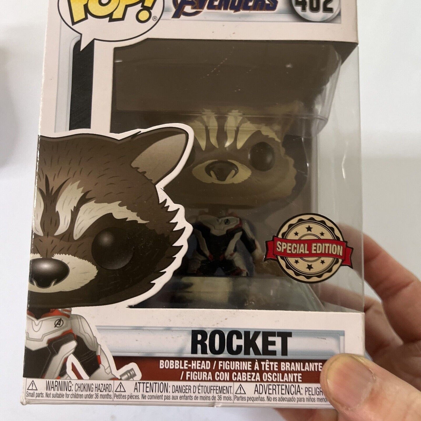 Rocket Raccoon Funko Pop Vinyl Marvel Avengers #462 Special Edition