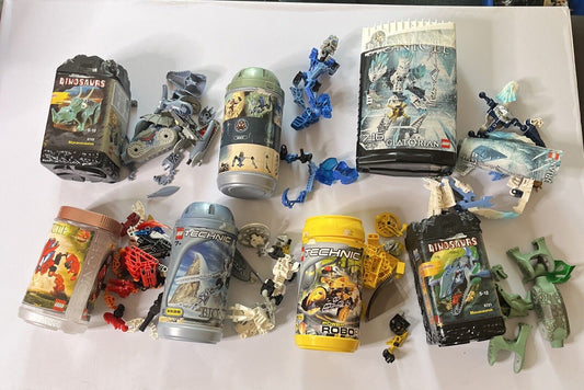 7x Lego Bionicle, Technic, Dinosaurs *Uncounted - Incomplete*