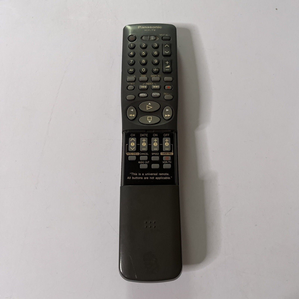 Genuine Panasonic VEQ2309 Remote Control for VCR TV *Missing Battery L ...