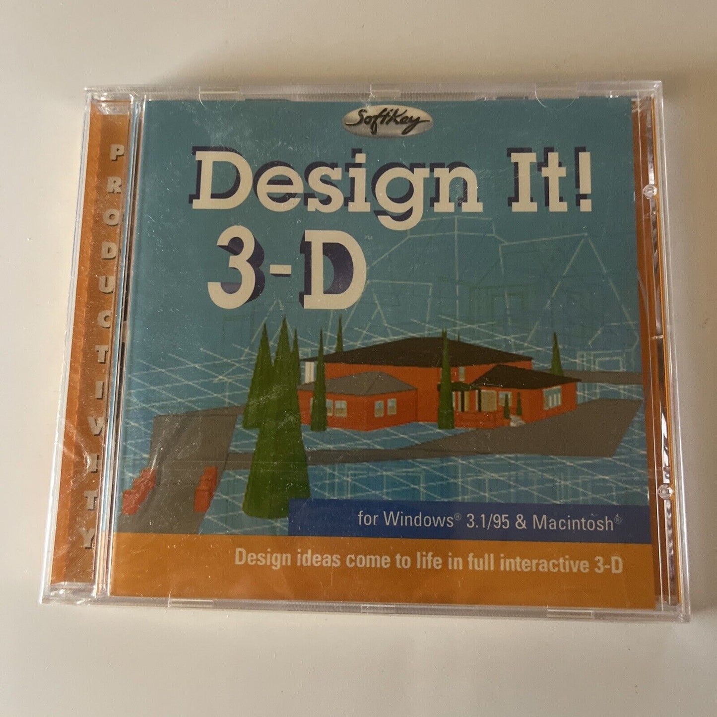 Softkey: Design It! 3D PC Mac CDROM *New Sealed*