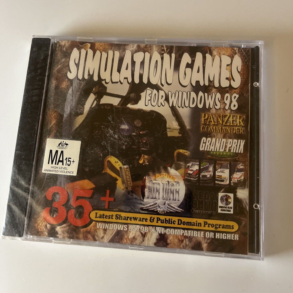 Retro Computer Simulation Simulation Games For Windows 98 PC CDROM Win95 *New Sealed* – Retro Unit