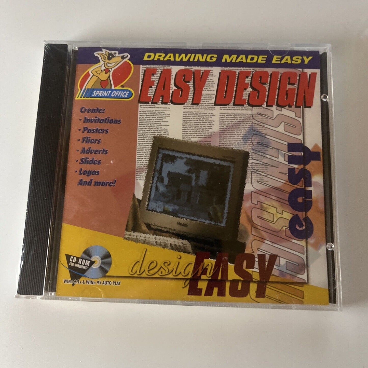 Drawing Made Easy - Easy Design PC CDROM Win95 *New Sealed*