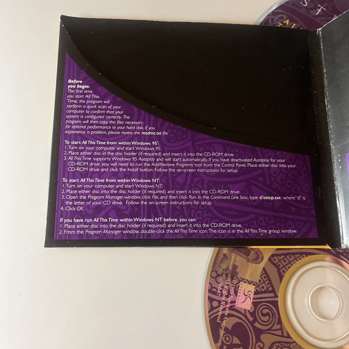 Sting: All This Time PC CDROM Win95 2-Disc