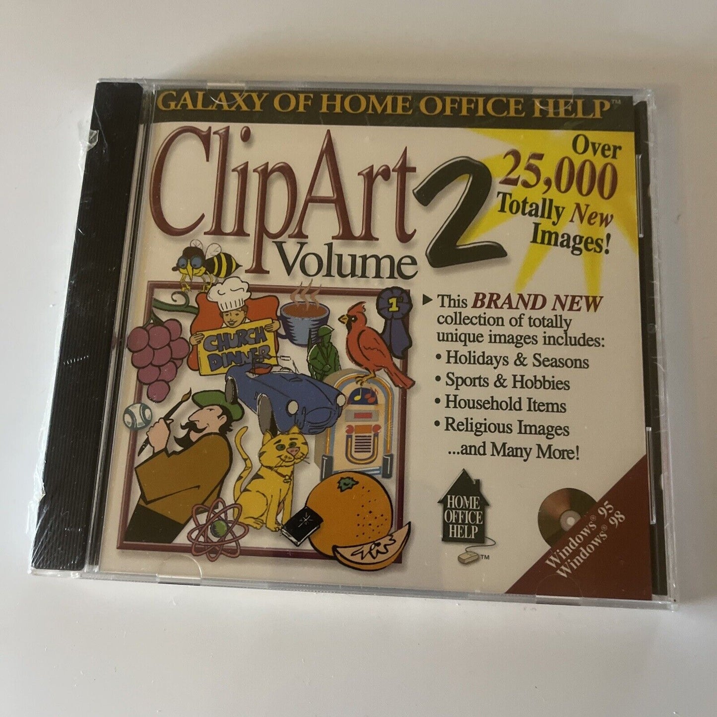 Galaxy Of Home Office Help: Clip Art Volume 2 PC CDROM Win95 *New Sealed