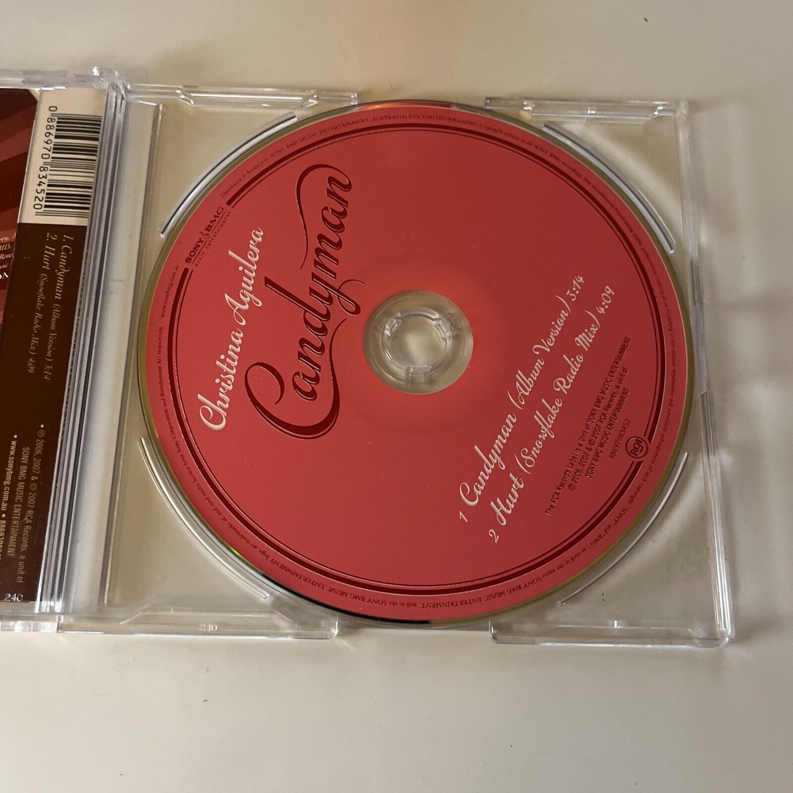 Christina Aguilera Candyman Cd 2007 Retro Unit 8936