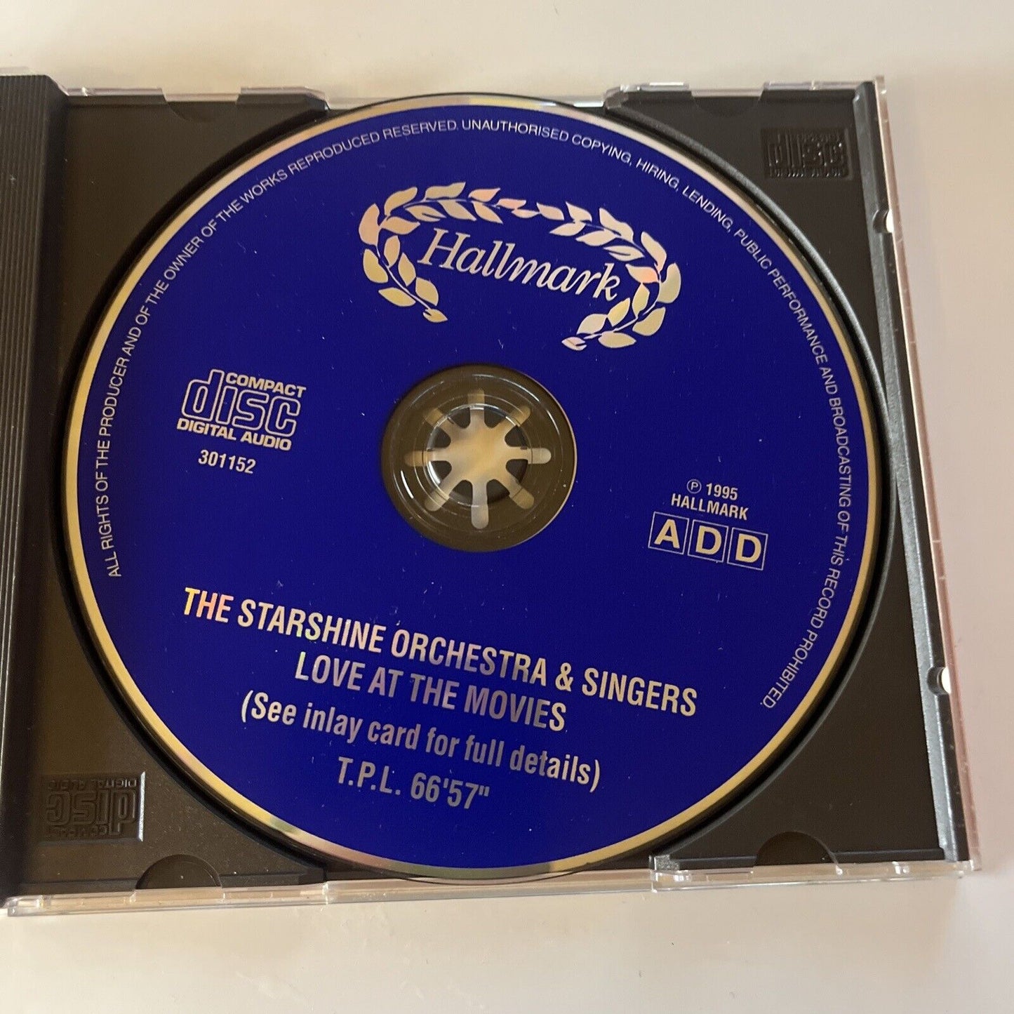 Love At The Movies By The Starshine Orchestra & Singers (CD, 1995) Hallmark