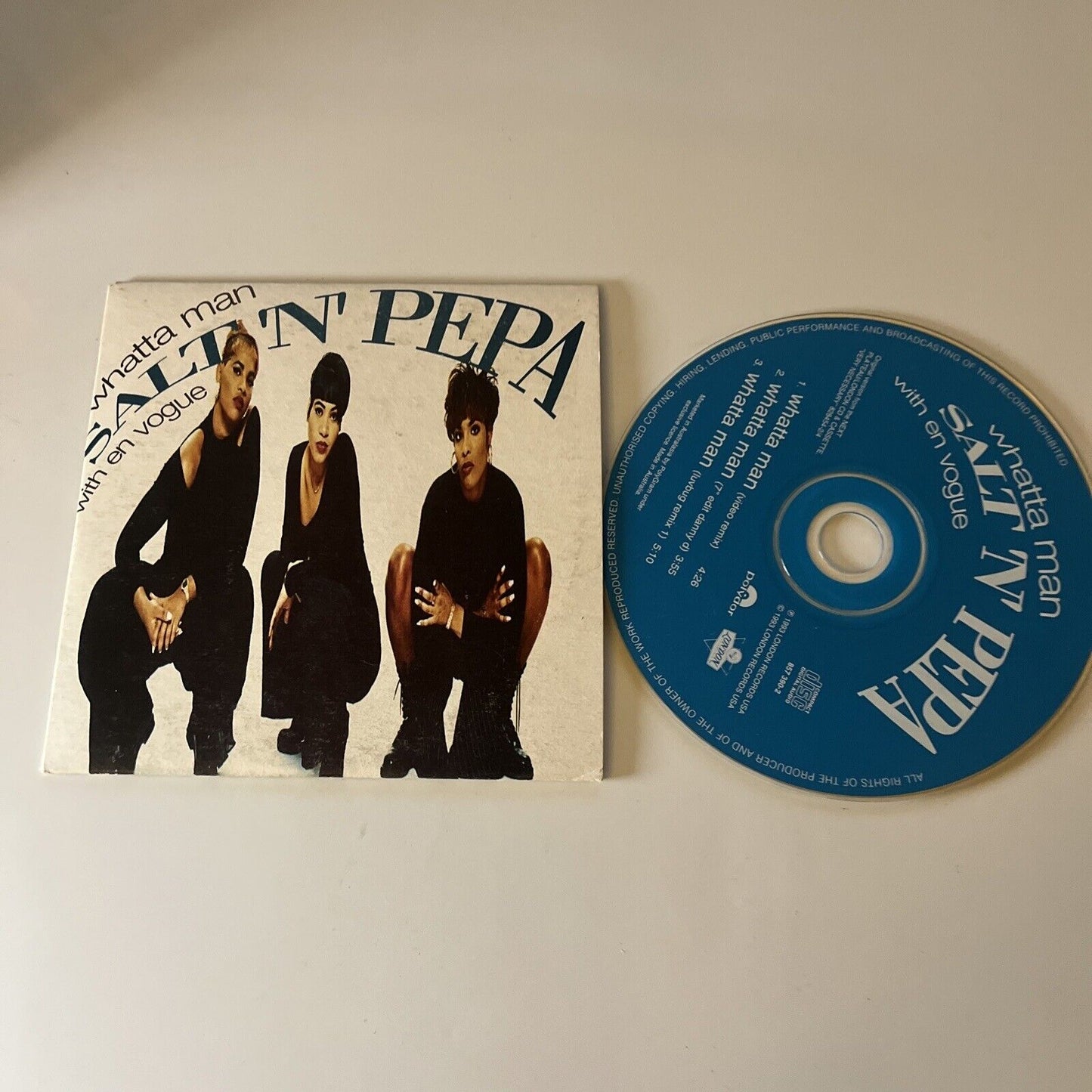 Salt 'n' Pepa With En Vogue - Whatta Man (CD, 1993) Card Sleeve
