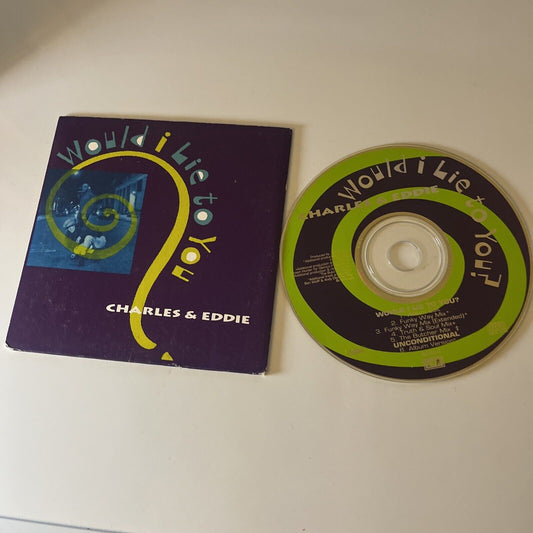 Charles & Eddie - Would I Lie To You (CD, 1992) Single [Card Sleeve]
