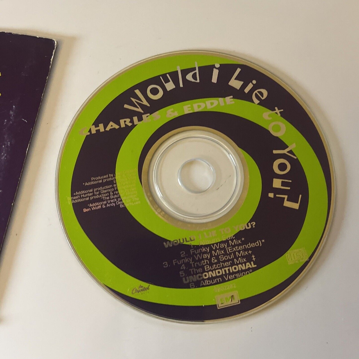 Charles & Eddie - Would I Lie To You (CD, 1992) Single [Card Sleeve]