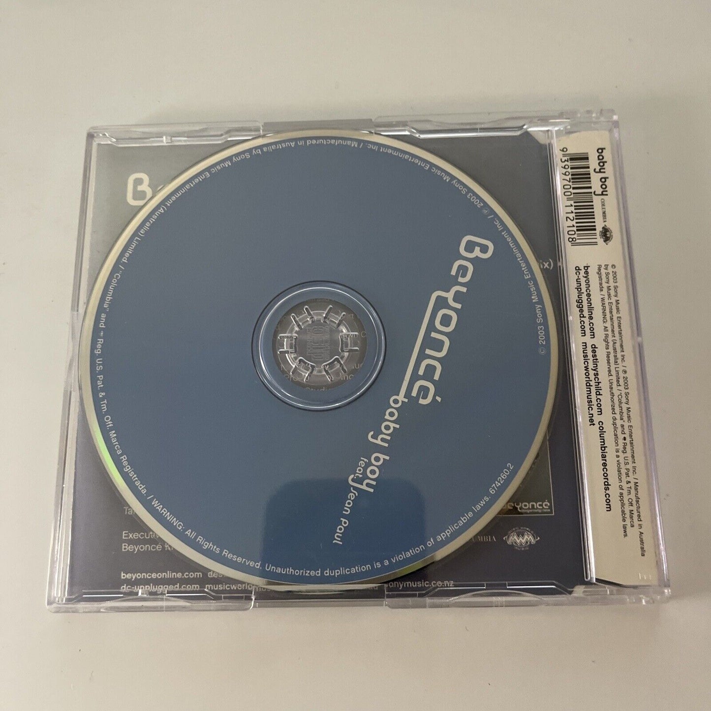 Beyoncé - ft. Sean Paul - Baby Boy (CD, 2003) Single