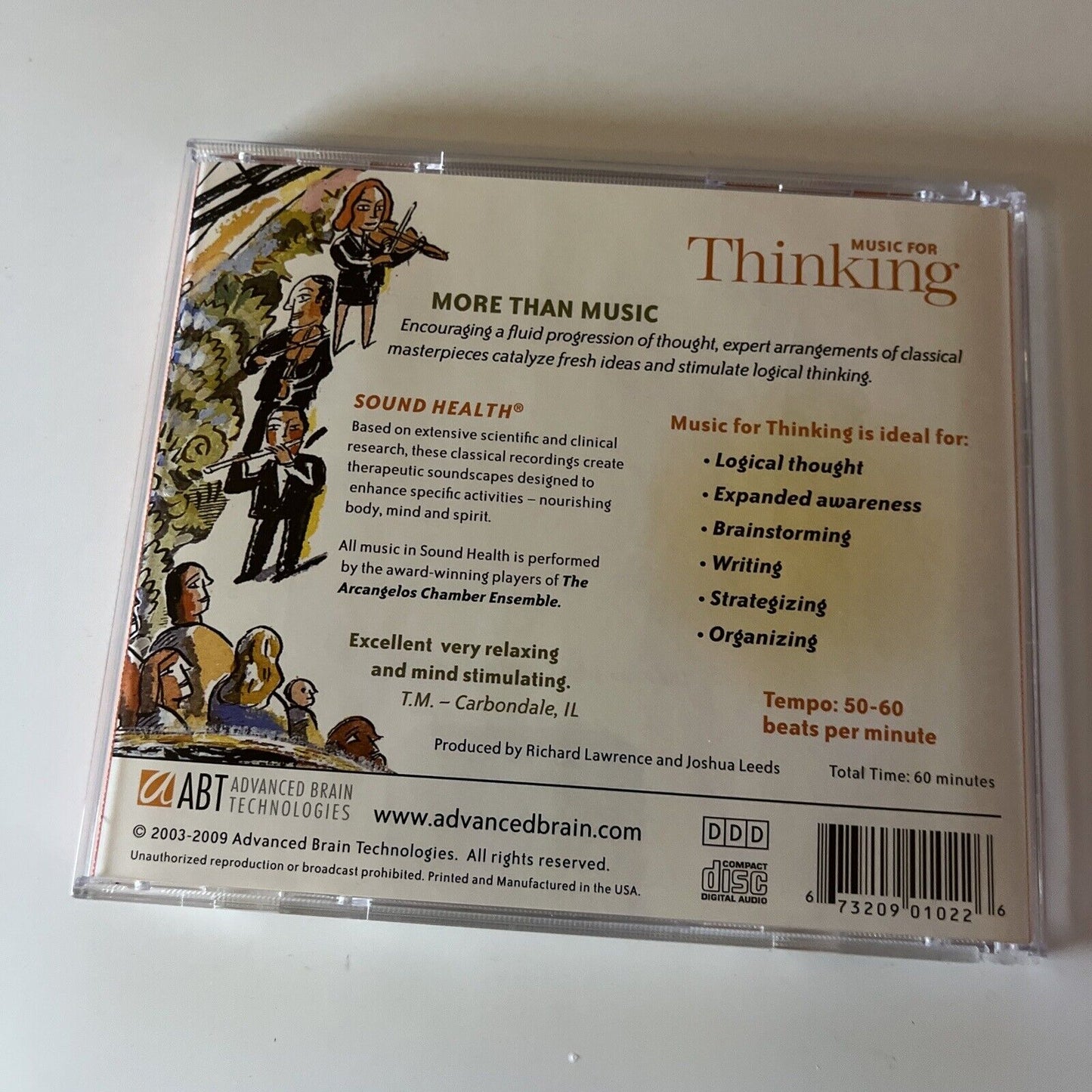 Music for Thinking by The Arcangelos Chamber Ensemble (CD, 1998)