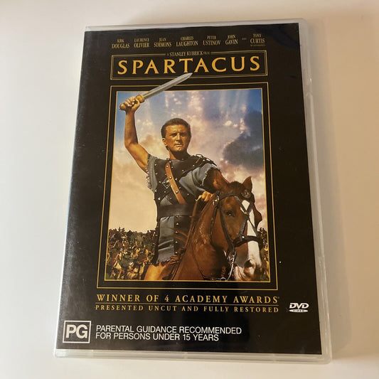 Spartacus (DVD, 1960) Kirk Douglas  Stanley Kubrick Film Region 4