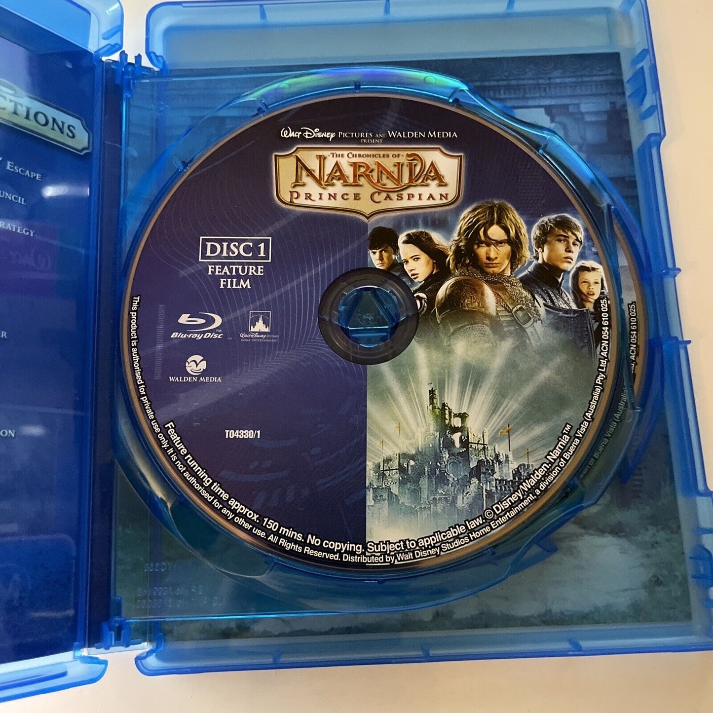 The Chronicles of Narnia - Prince Caspian (Blu-ray, 2008, 2-Disc) Region B