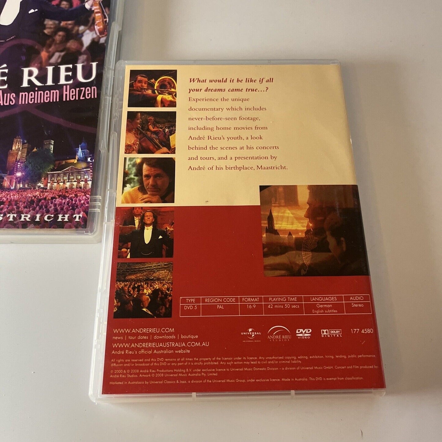 7x Andre Rieu Classical Music DVDs All Regions