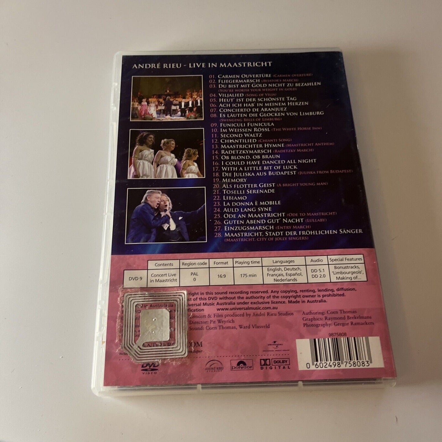 7x Andre Rieu Classical Music DVDs All Regions