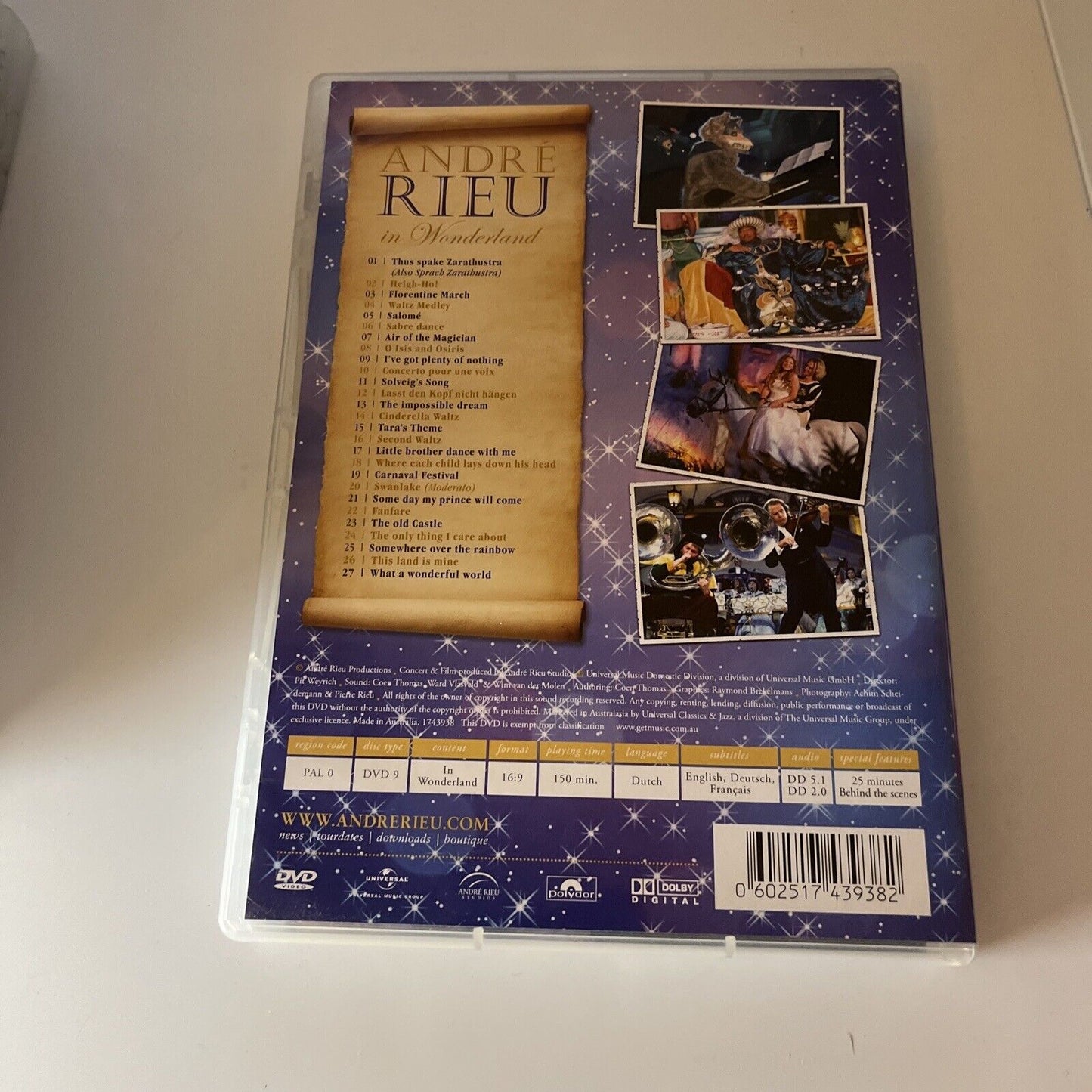 7x Andre Rieu Classical Music DVDs All Regions