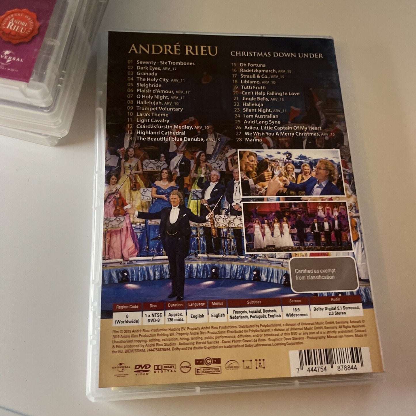 7x Andre Rieu Classical Music DVDs All Regions