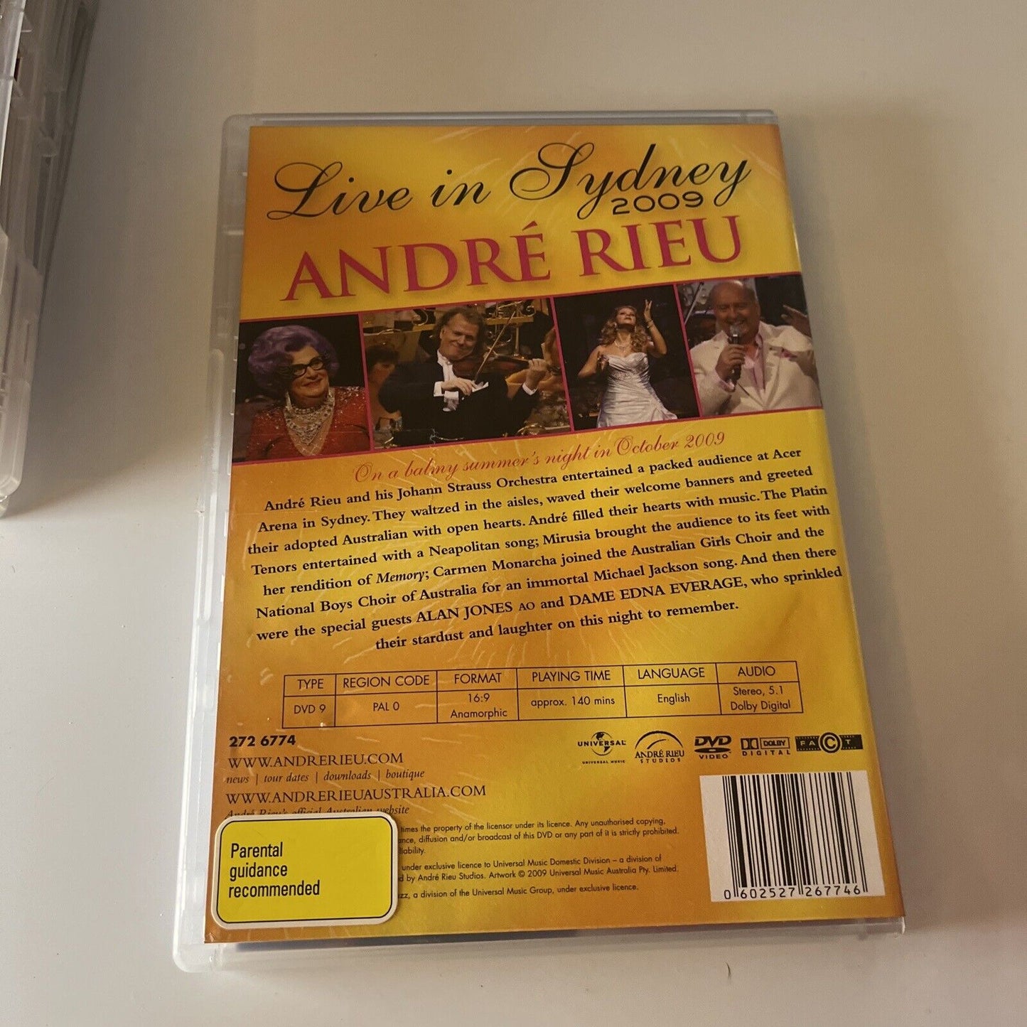 7x Andre Rieu Classical Music DVDs All Regions