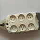 Belkin Portable Socket 6 Outlet + Telephone Surge Protection F9S620au 2M