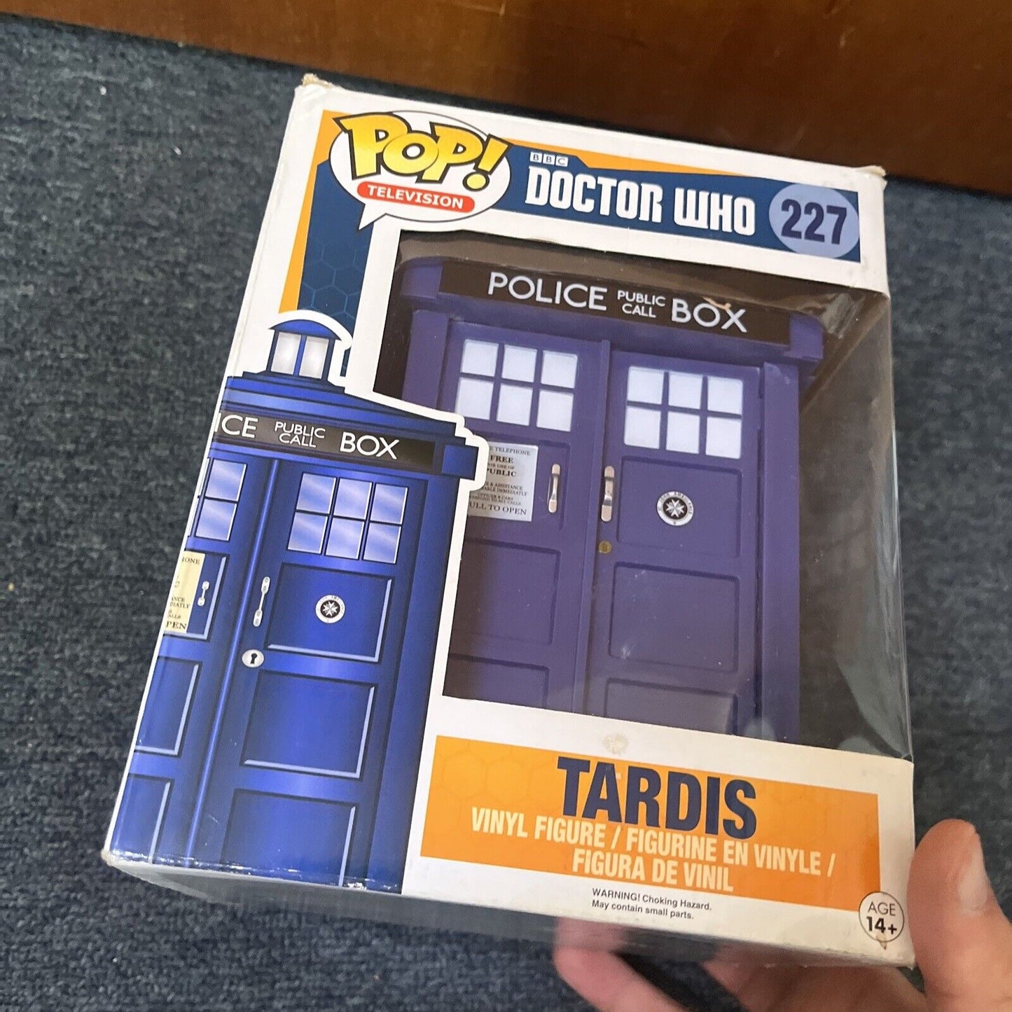 Dr Who Blue Tardis 6" #227 Pop! TV Vinyl Funko