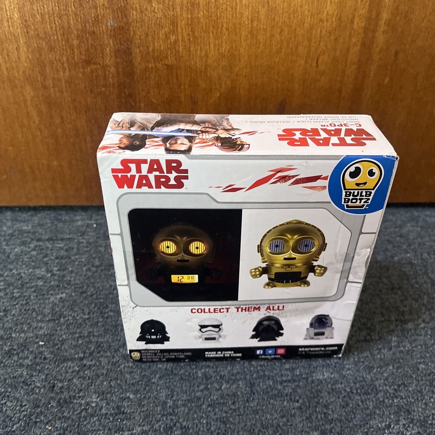 C3PO Star Wars Disney Bulbotz Alarm Clock + Night Light with Voice Sounds