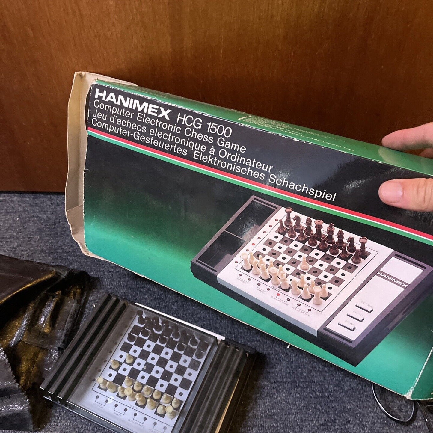 Hanimex HCG 1500 Computer Electronic Chess Board Game Complete