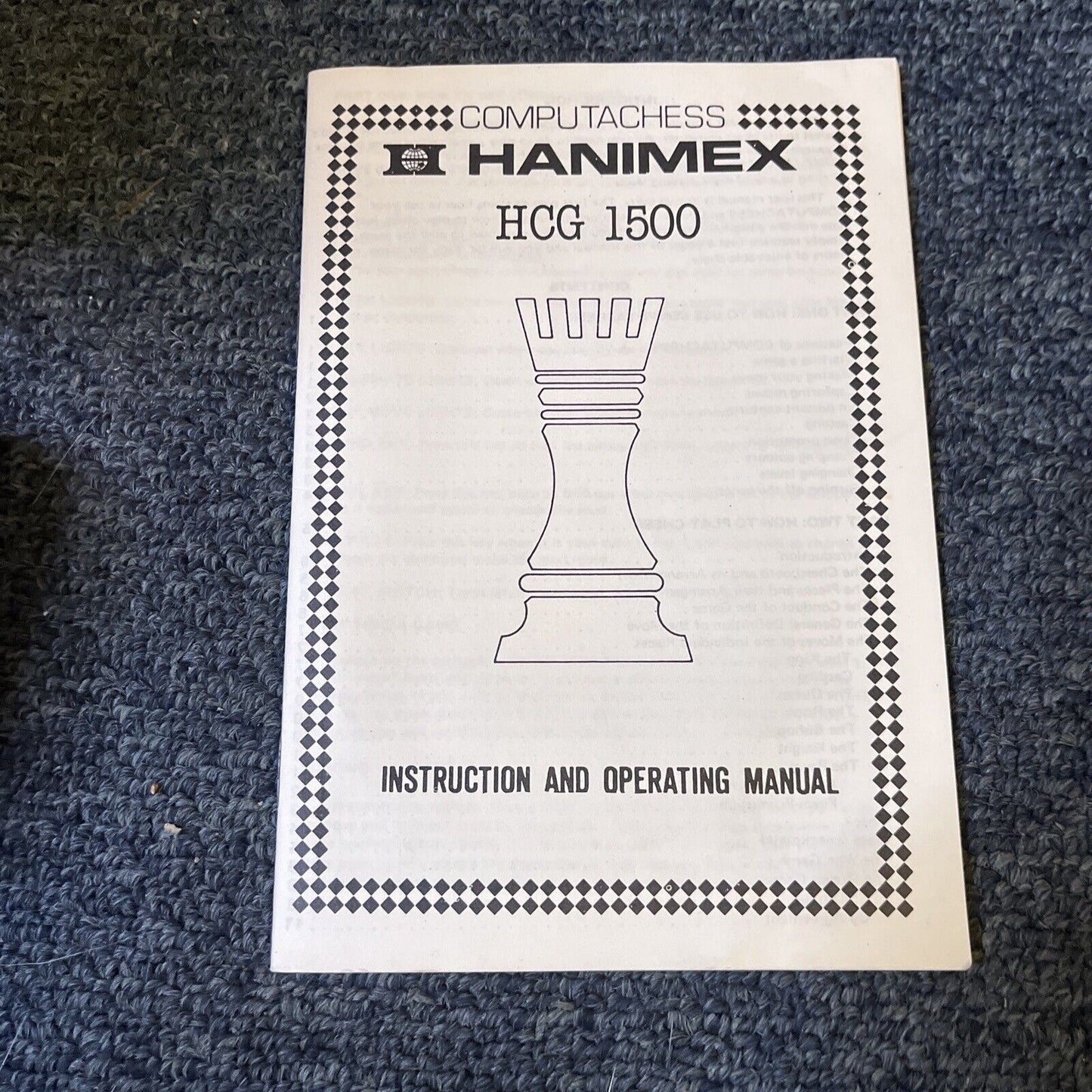 Hanimex HCG 1500 Computer Electronic Chess Board Game Complete