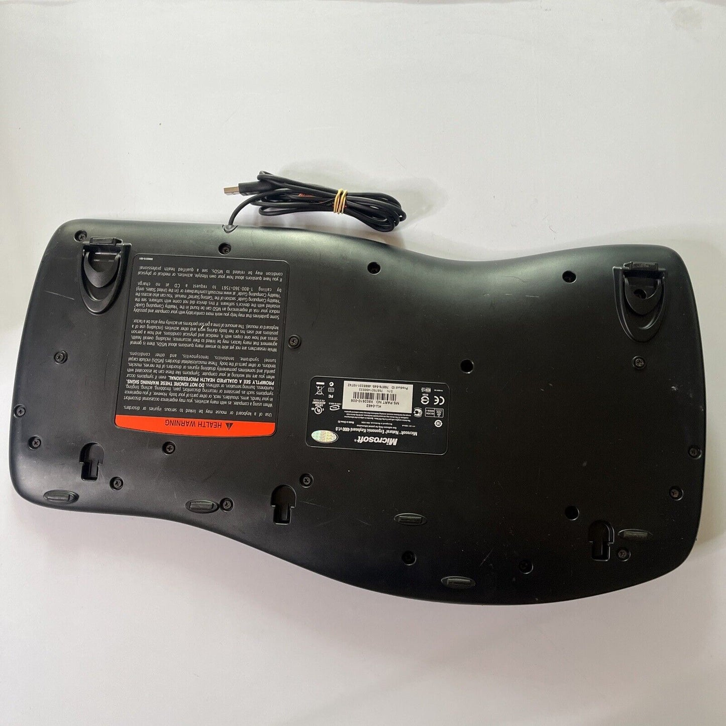 Microsoft Natural Ergonomic Keyboard 4000 V1.0 USB Wired with Palm Rest