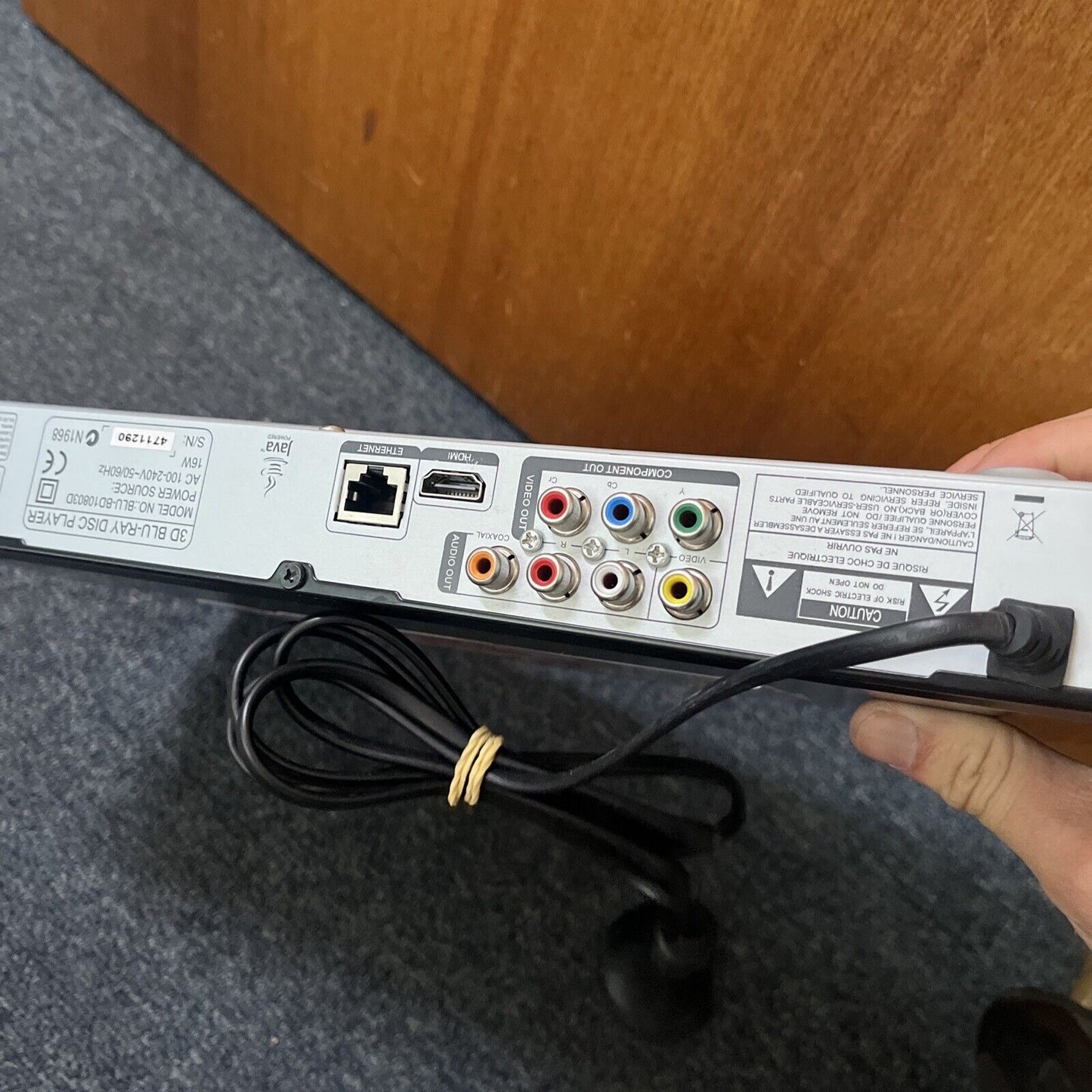 Laser 3D Blu-ray Disc Player All Regions BLU-BD10803D *No Remote & Tray Cover*