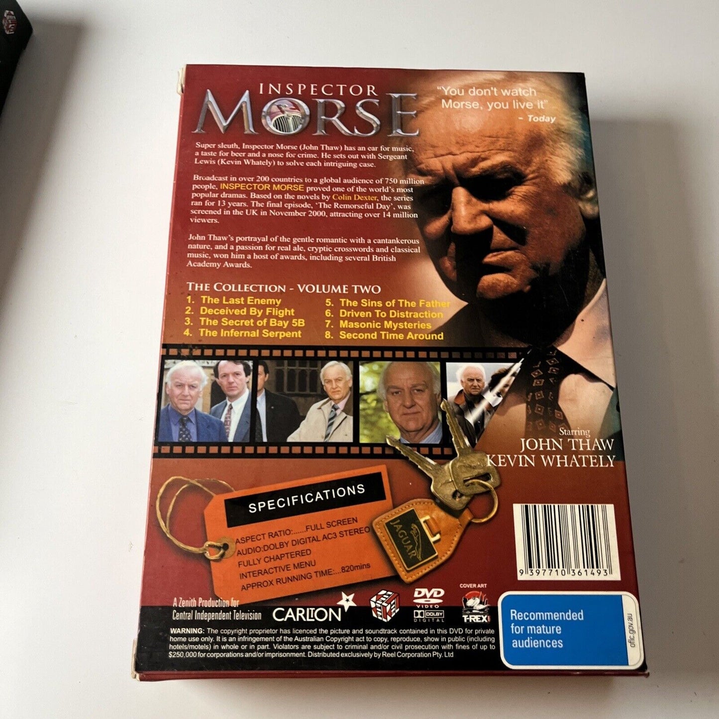 Inspector Morse - Volume 1 2 3 *Missing One Disc* (DVD, 11-Disc) Region 4