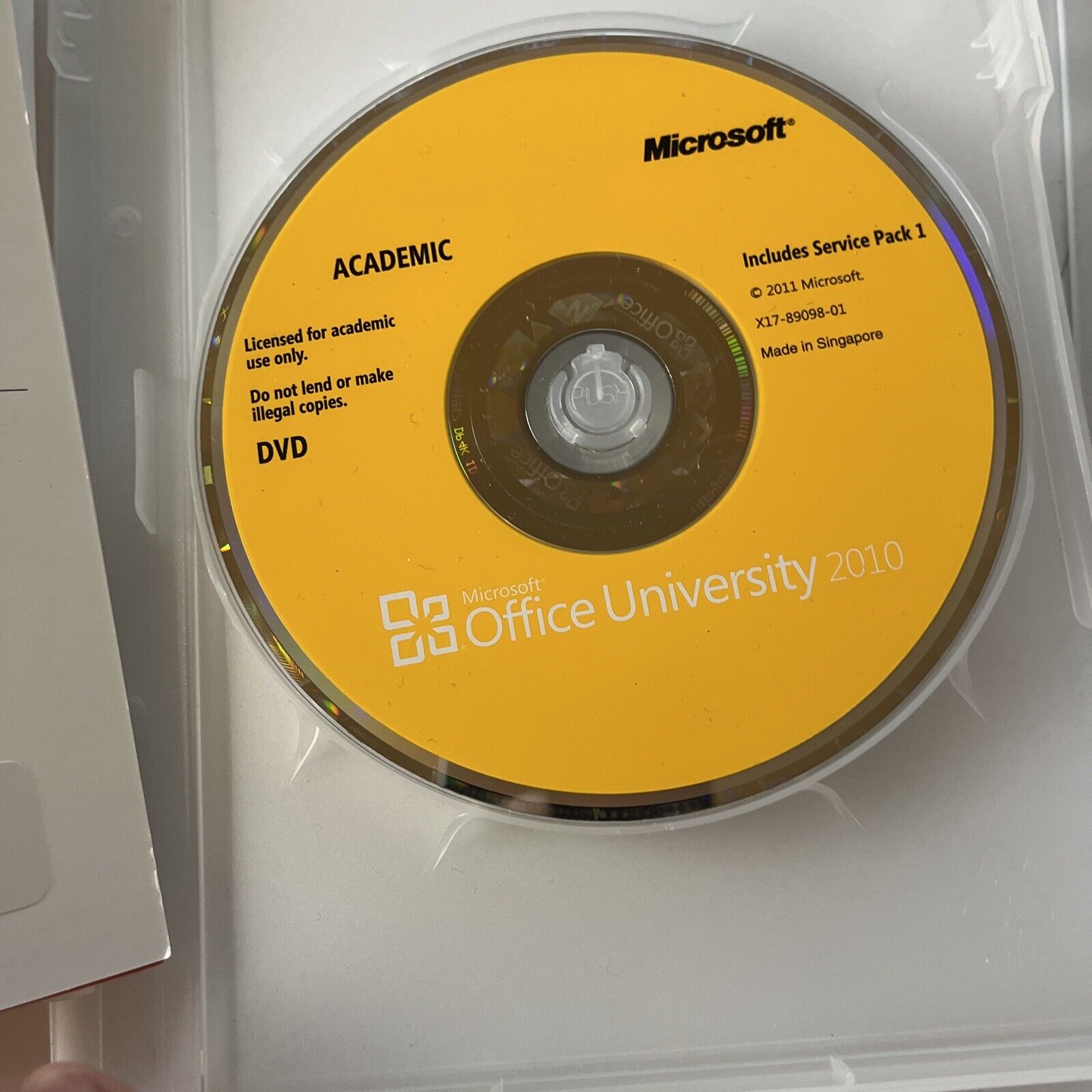 Microsoft Office University 2010 PC DVDROM Windows Retro Unit