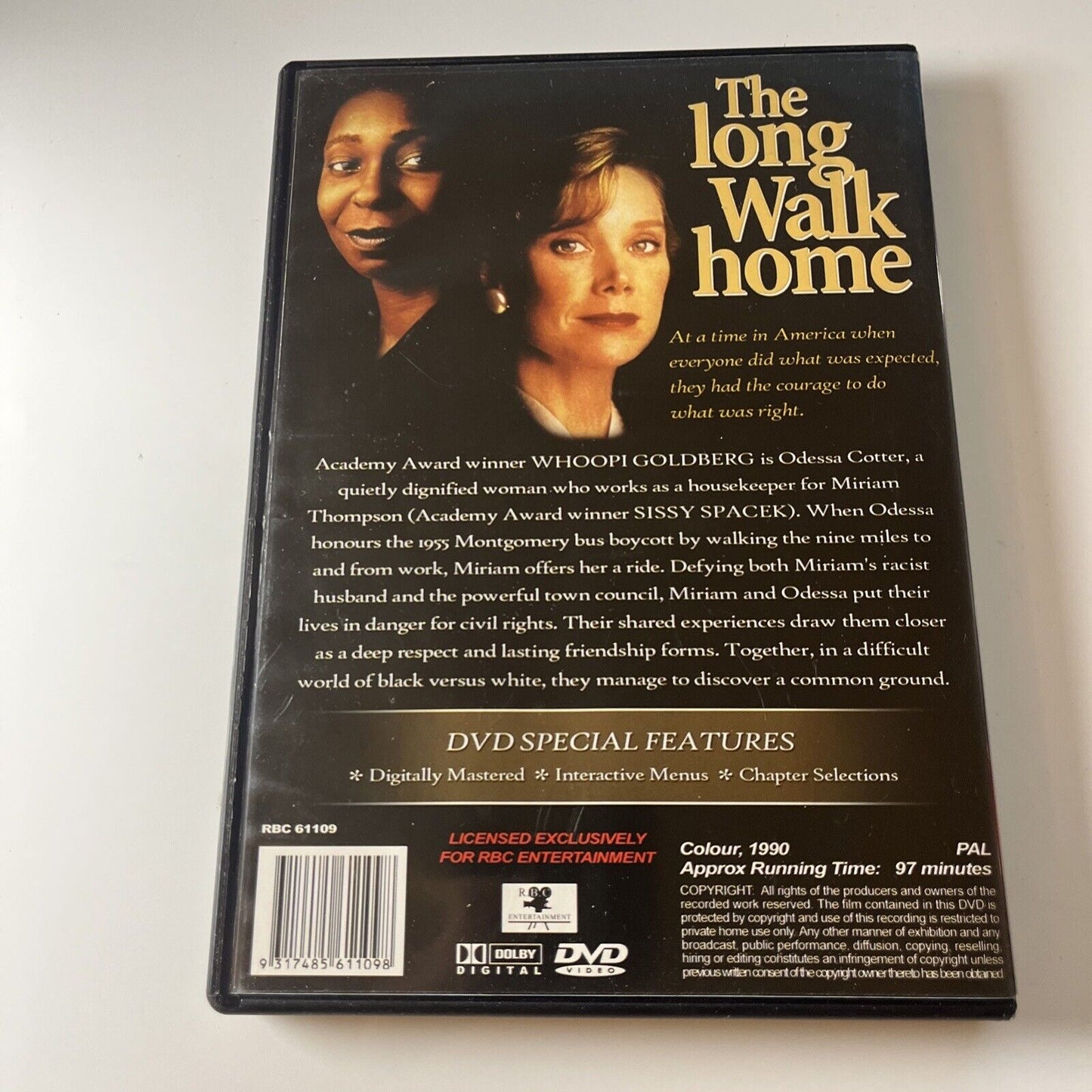 The Long Walk Home (DVD, 1990) Sissy Spacek, Whoopi Goldberg NEW All Regions