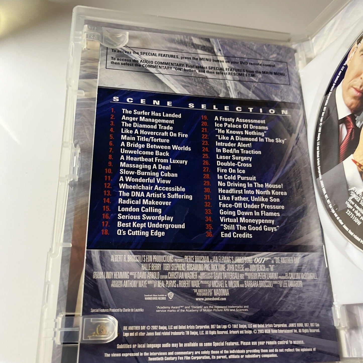 Die Another Day - Special Edition (DVD, 2002, 2-Disc) Region 4