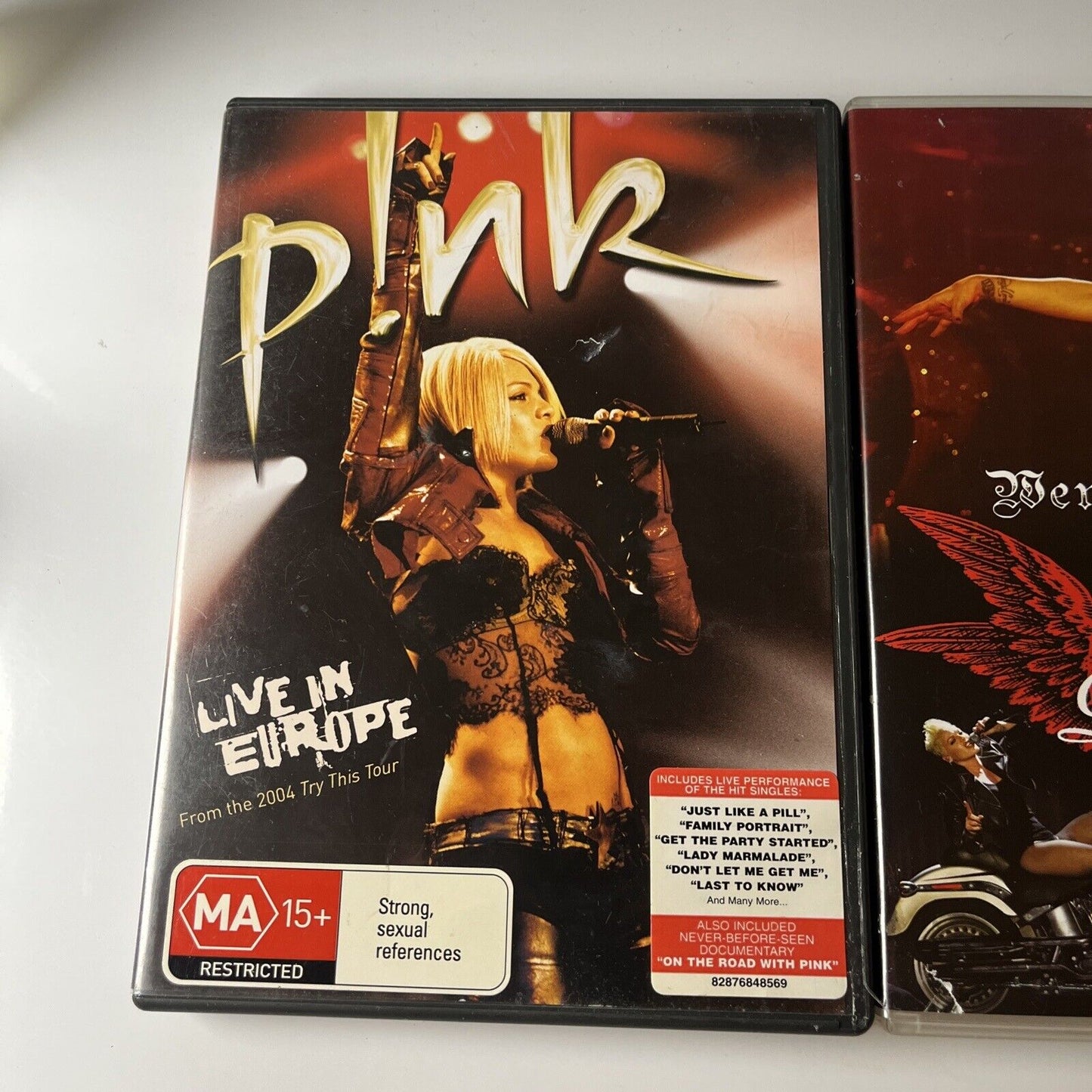 Pink - Live in Europe & Live From Wembley Arena (DVD, 2006, 2-Disc) All Regions