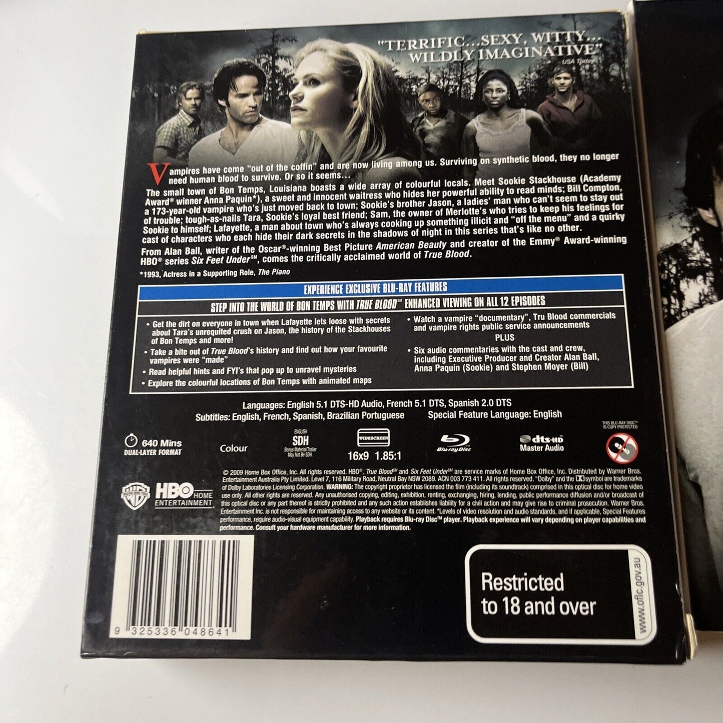 True Blood: The Complete First Season (Blu-ray, 2009, 5-Disc) Region B