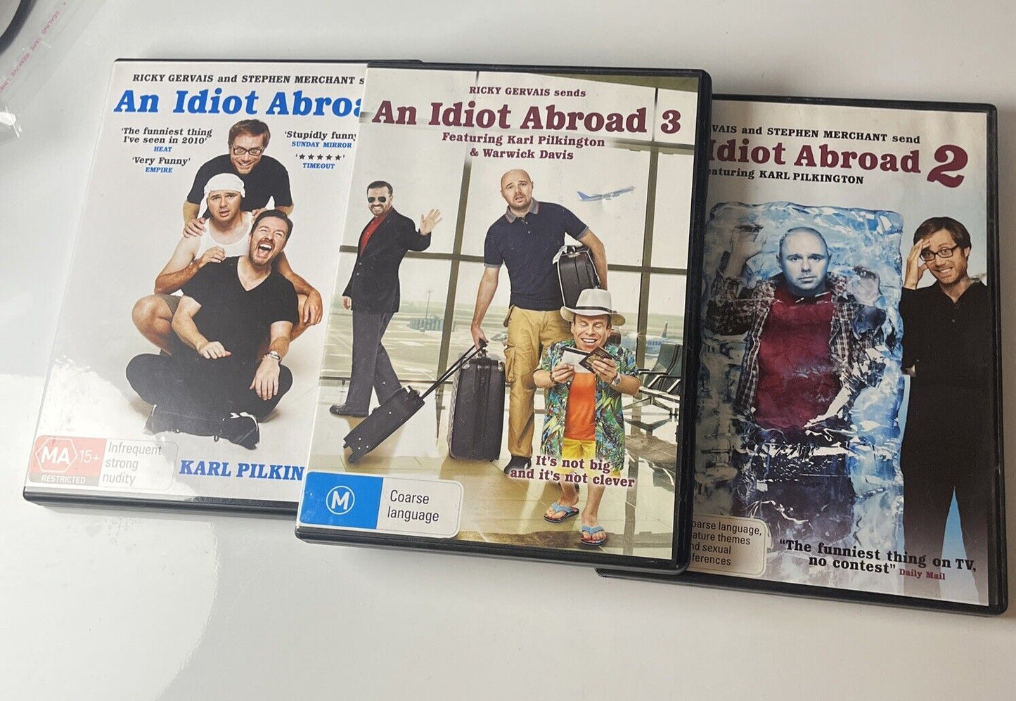 An Idiot Abroad : Complete Series 1,2,3 (DVD, 2012, 5-Disc) Region 4