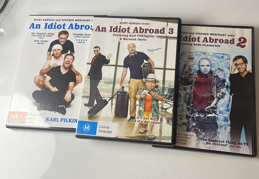 An Idiot Abroad : Complete Series 1,2,3 (DVD, 2012, 5-Disc) Region 4
