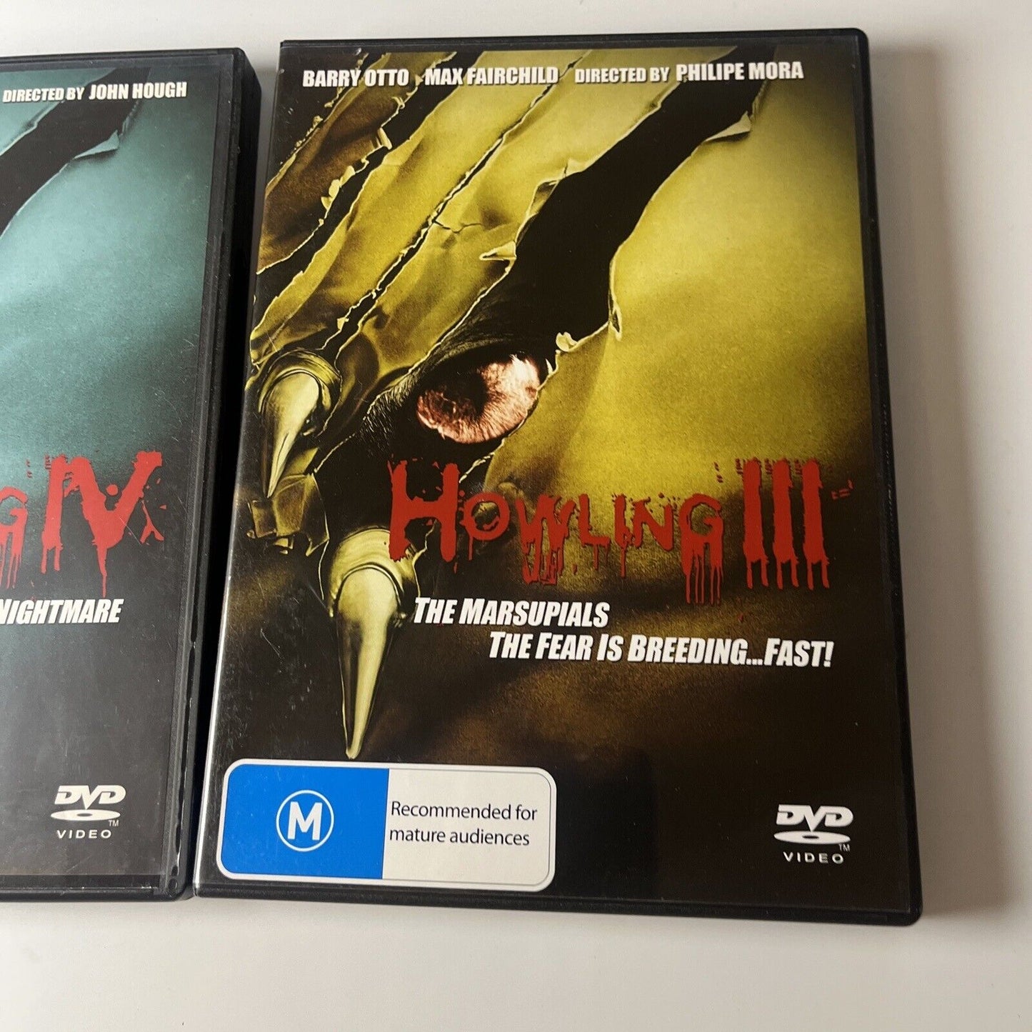 Howling III - The Marsupials + IV The Original Nightmare (DVD,1987) Region 4 NEW