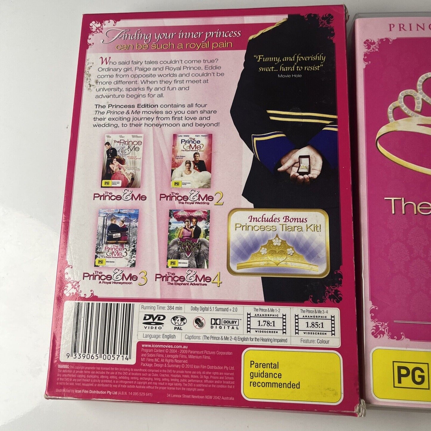 The Prince & Me Collection 1-4 Princess Edition (DVD,2010, 4-Disc) Region 4