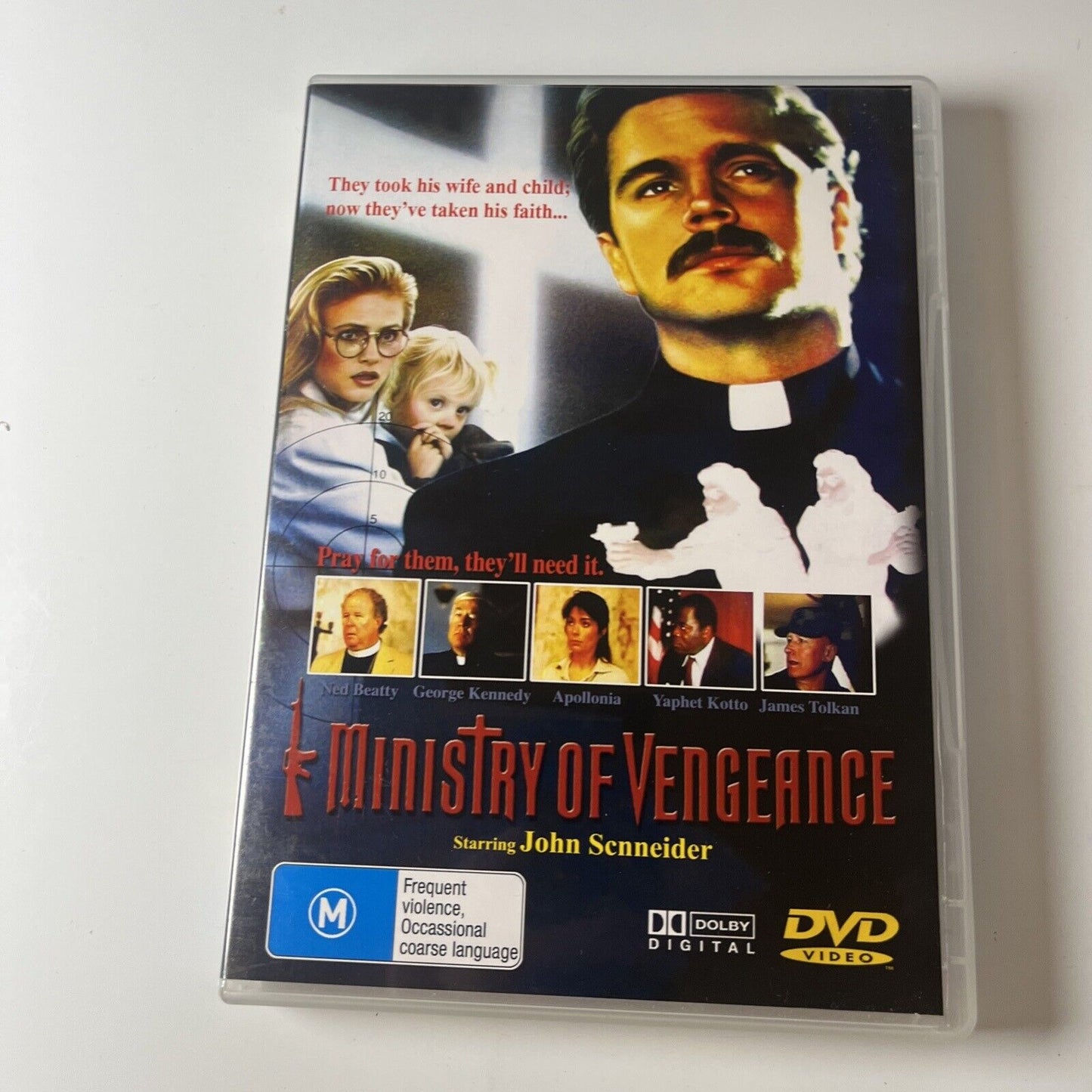 Ministry Of Vengeance (DVD, 1989) John Schneider, Ned Beatty All Regions NEW