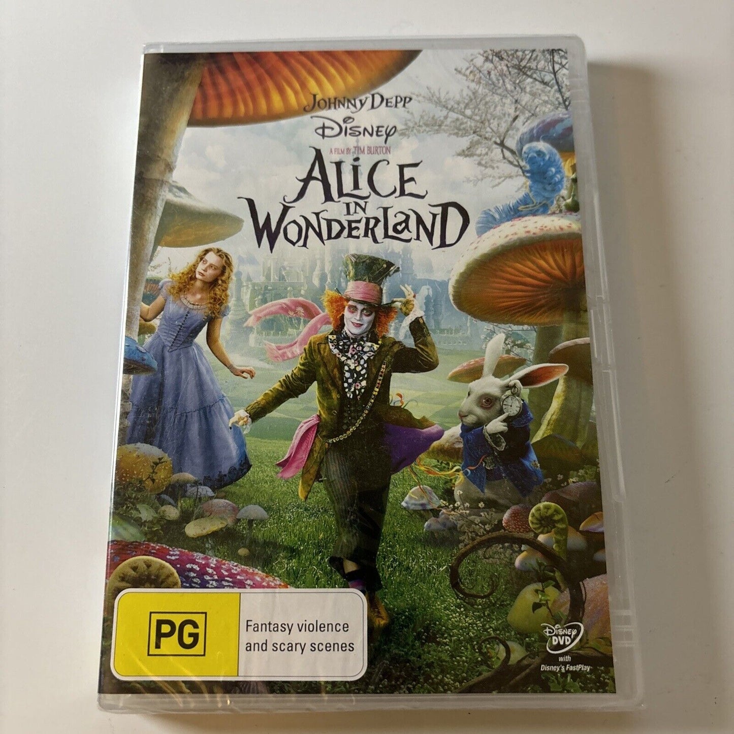 Alice In Wonderland (DVD, 2010) Johnny Depp, Mia Wasikowska Region 4 NEW Sealed