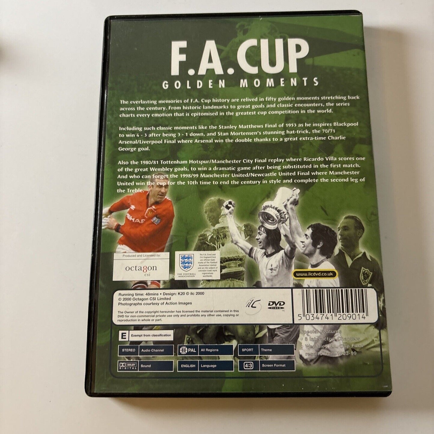 FA Cup Golden Moments (DVD, 2000) English Football Association All Regions