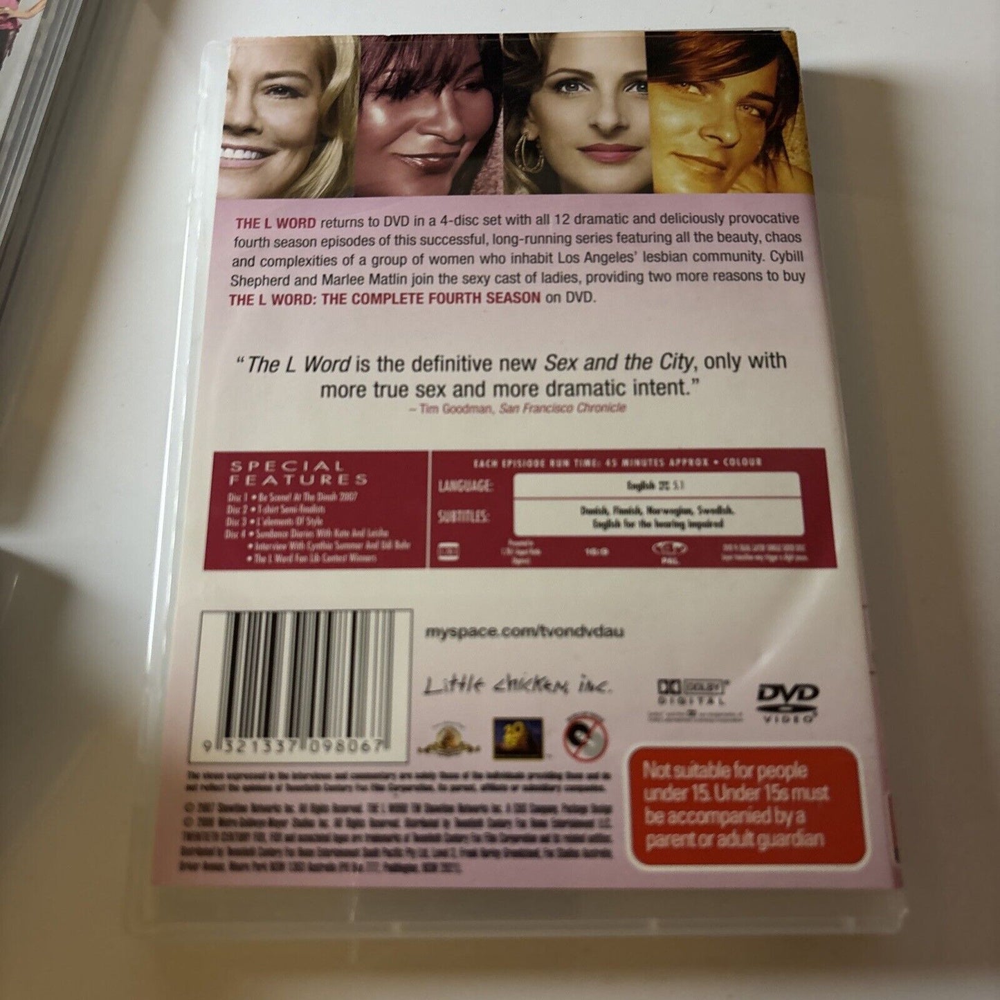 The L Word : Season 1 2 3 4 5 (DVD, 2004, 20-Disc) Region 4