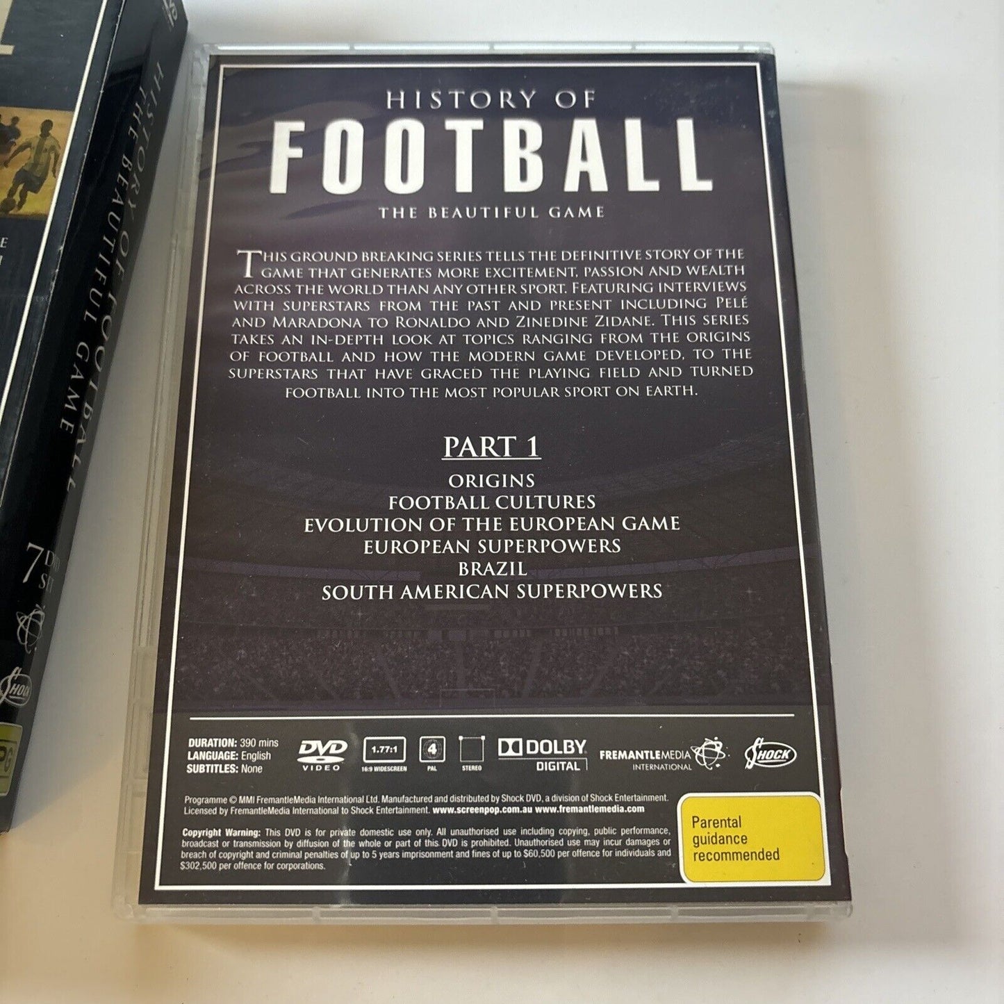 History Of Football - The Beautiful Game (DVD,2002, 7-Disc) Documentary Region 4