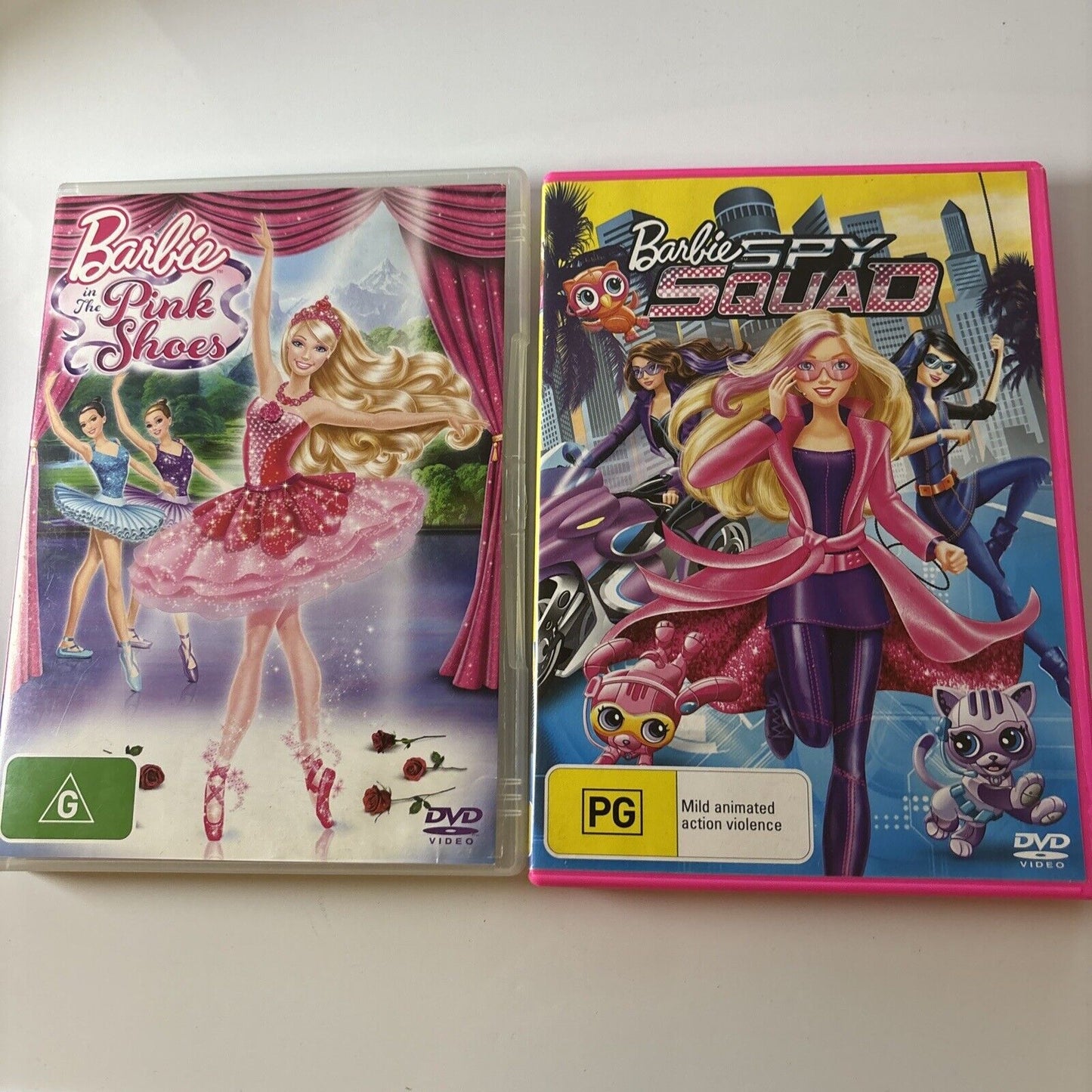 Barbie - Spy Squad / The Pink Shoes (DVD, 2-Disc) Region 4 &2