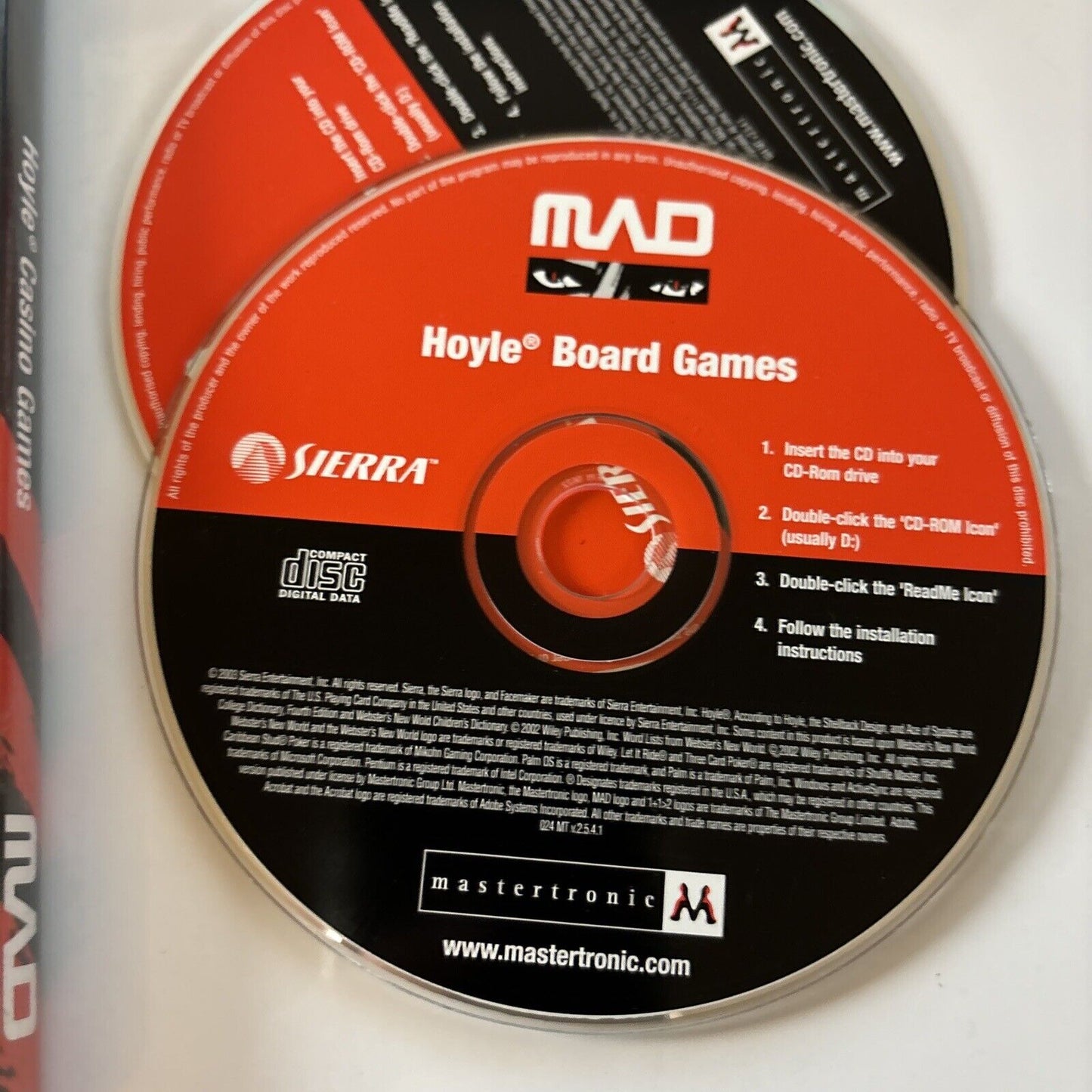 Hoyle Casino, Board & Card Games PC CDROM 3-Disc Set Windows