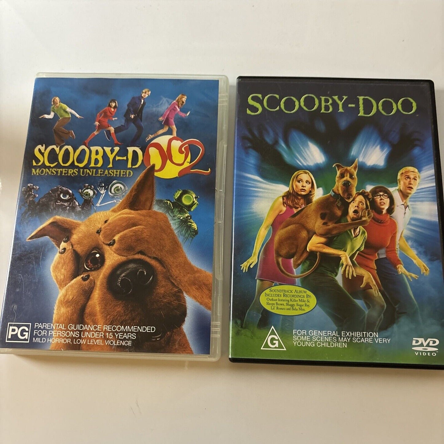 Scooby Doo 1 + 2 Monsters Unleashed (DVD, 2001) Region 4