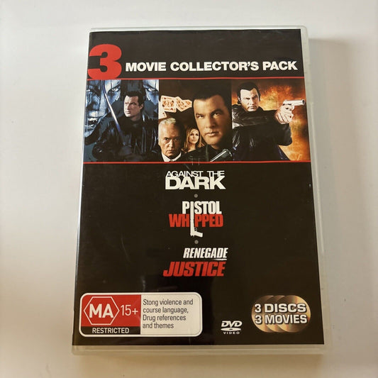 Against The Dark / Pistol Whipped / Renegade Justice DVD Steven Seagal Region 4