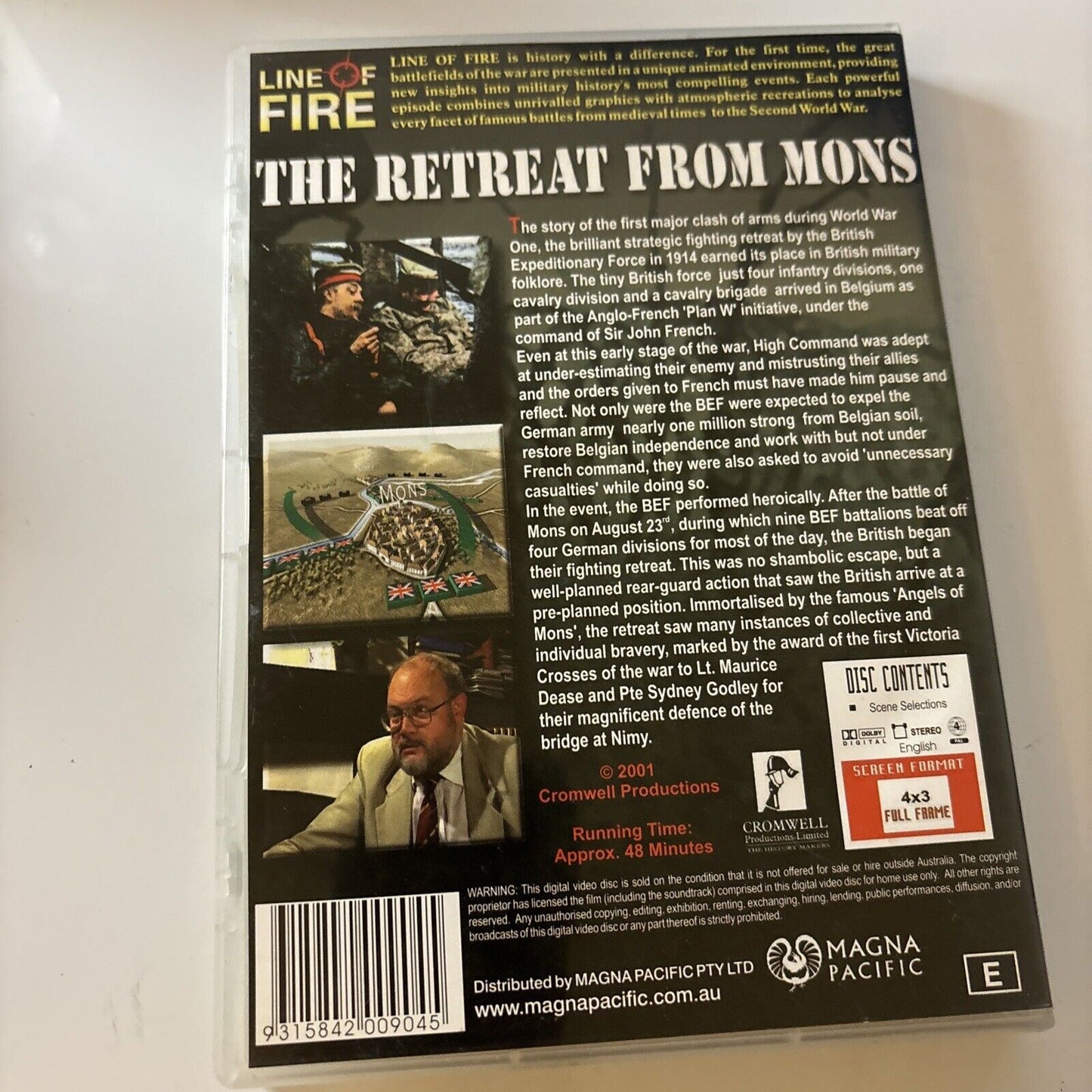 The Line Of Fire - Retreat From Mons (DVD, 2001) Region 4