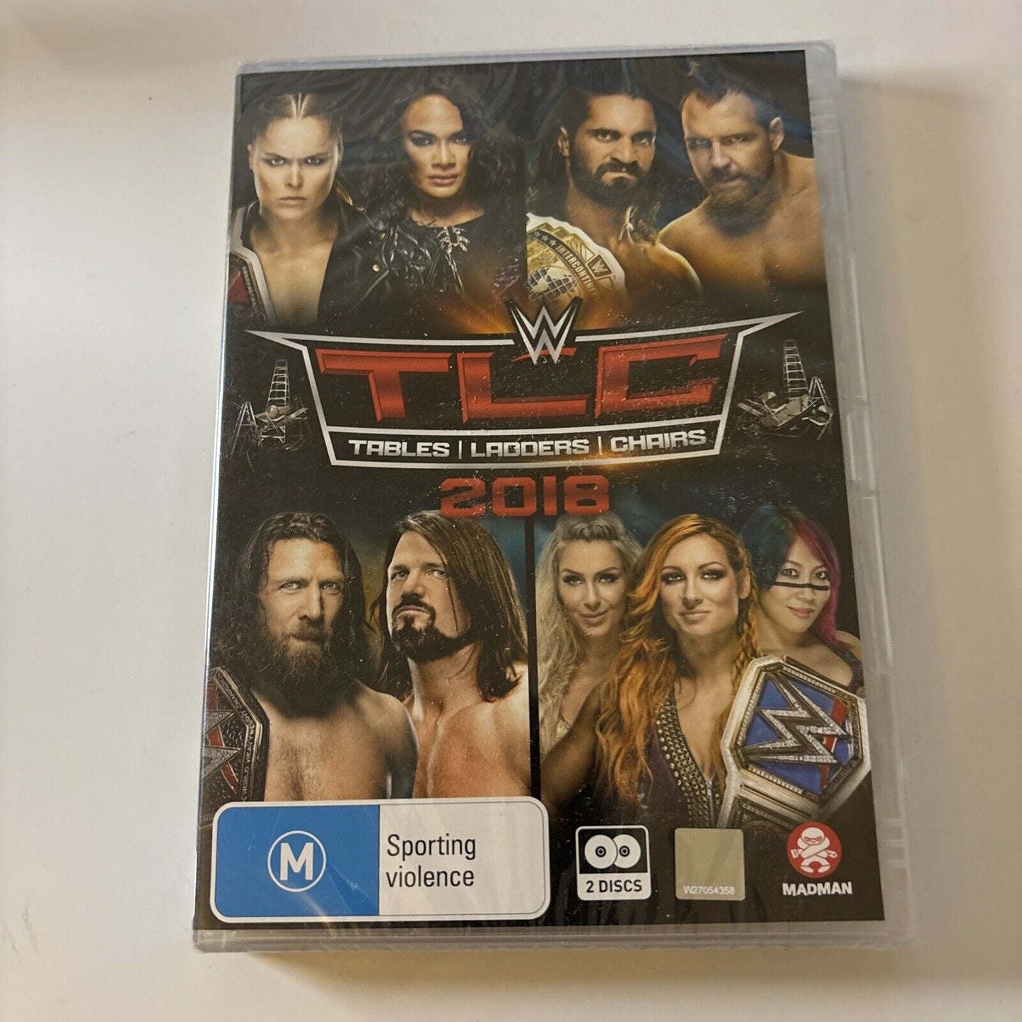 WWE TLC Tables Ladders Chairs 2018 (DVD, 2018, 2-Discs) Region 4 *New Sealed*